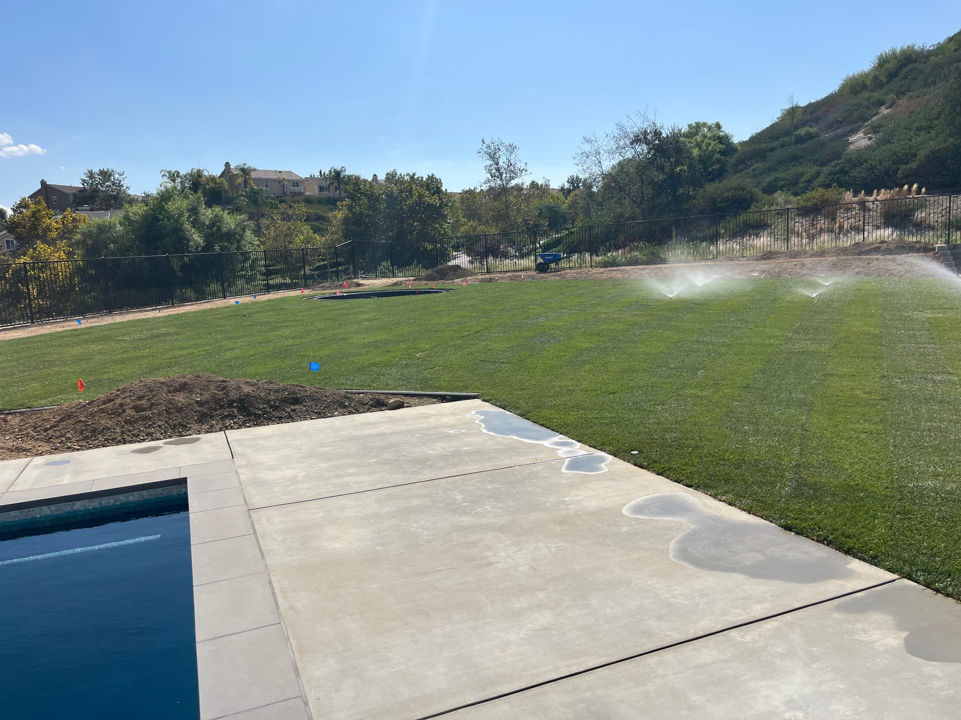 Gallery photos for Fresh Sod and Sprinkler Installation for a New Backyard Lawn: Image #4